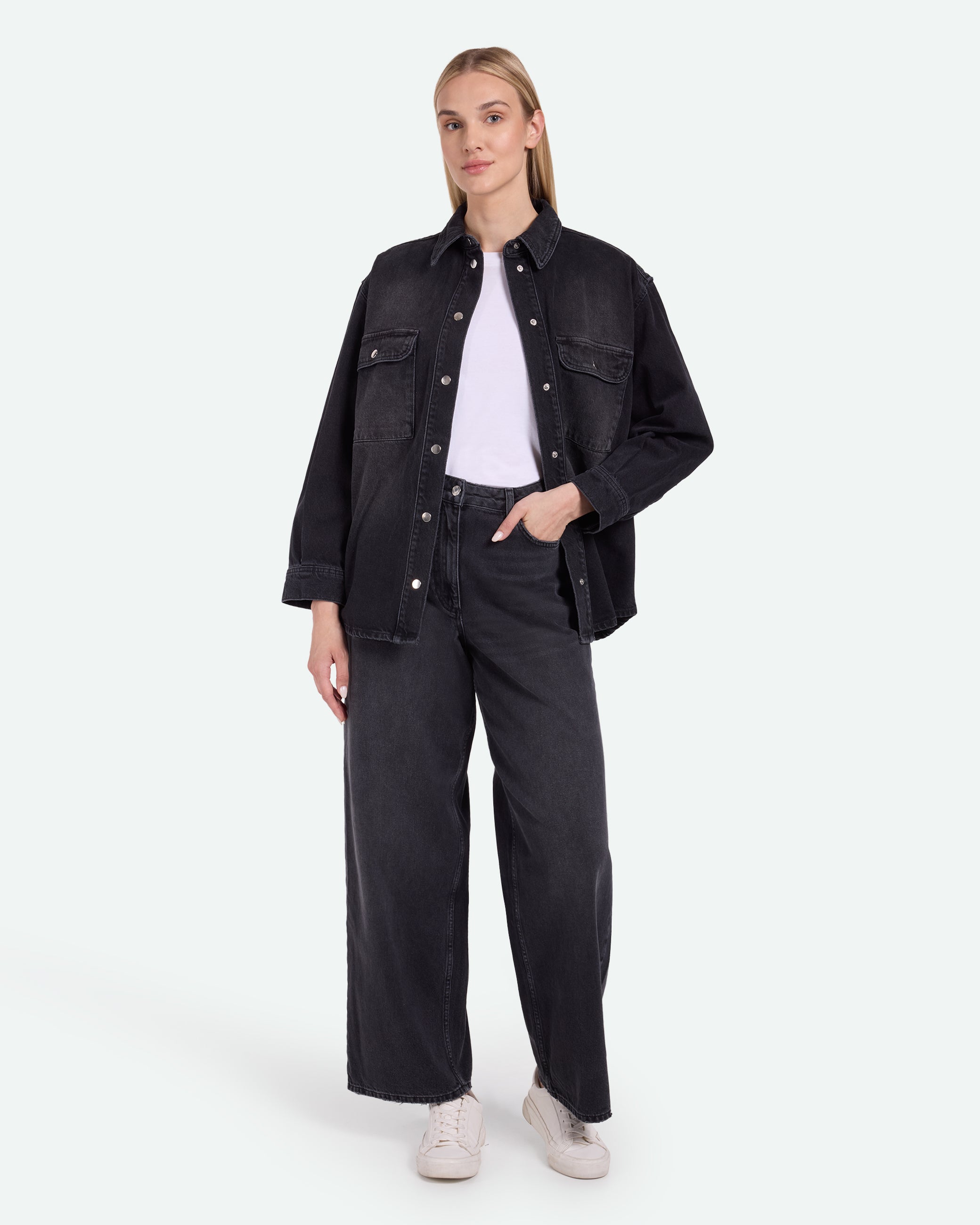 minimum female Siggas 3813 Long Sleeved Shirt 999 Black
