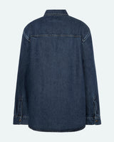 minimum female Siggas denimskjorte 4181 Long Sleeved Shirt 1002 Medium Blue