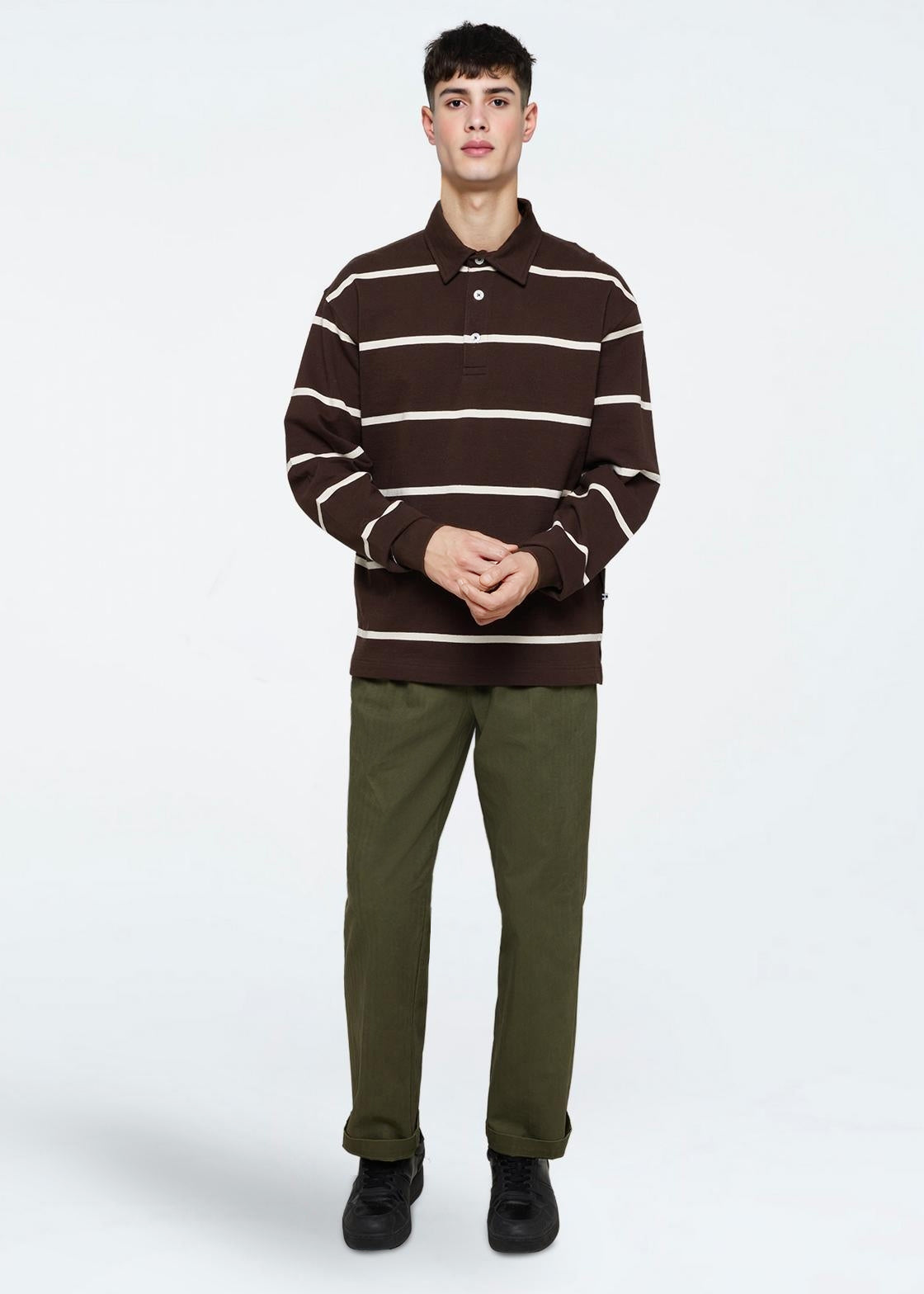 minimum male Tate rugby polo 4456 Polo 1914 Seal Brown
