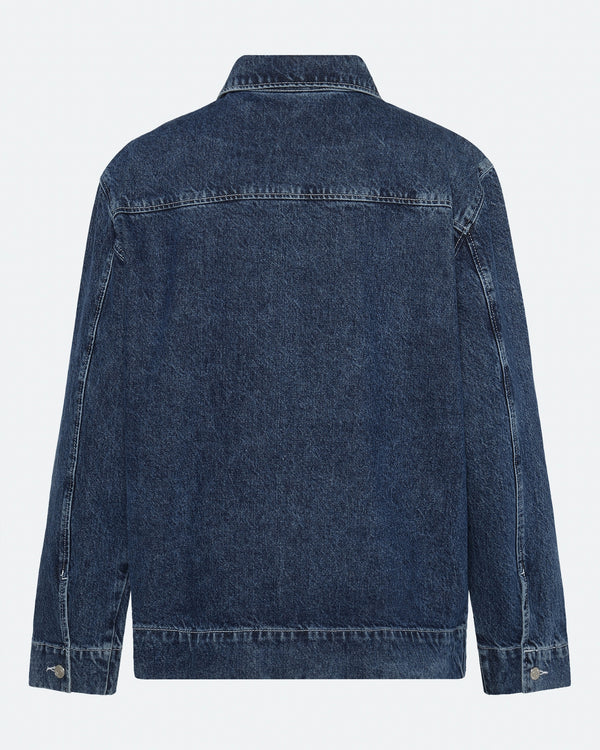 minimum male Trent Denim Jacket 4198 Jacket 2340 Blue Ashes