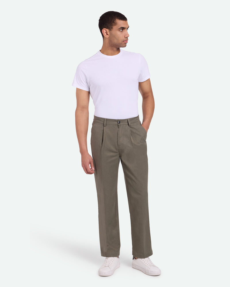 minimum male Tucker stylede bukser 3750 Dressed Pants 0515 Dusty Olive