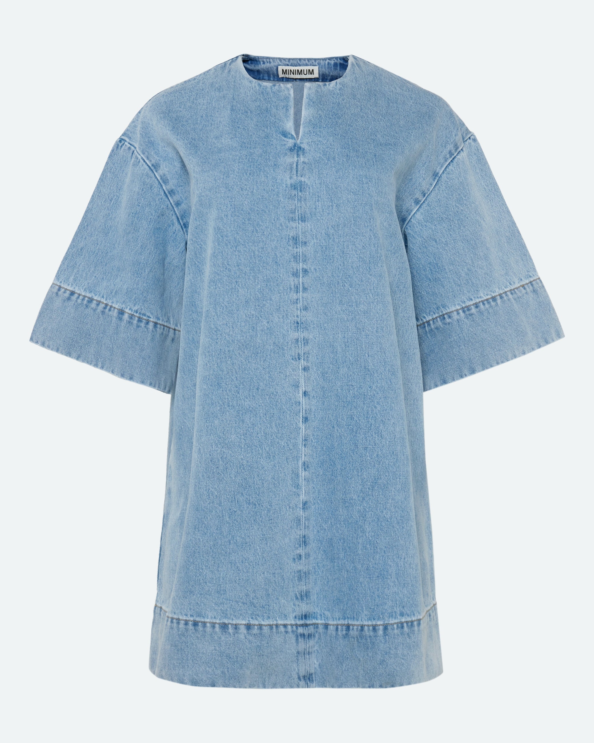 minimum female Wilma denimkjole 4282 Short Dress 1001 Light Blue