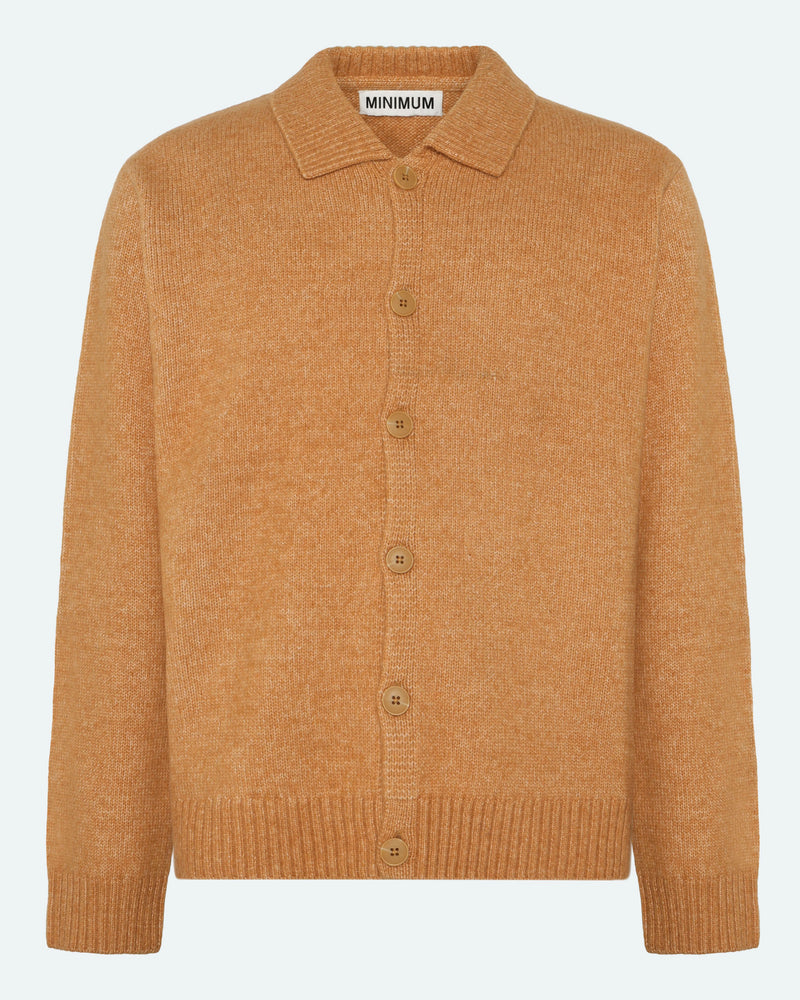 minimum male Zayner 3962 Knit Cardigan 1137 Cashew